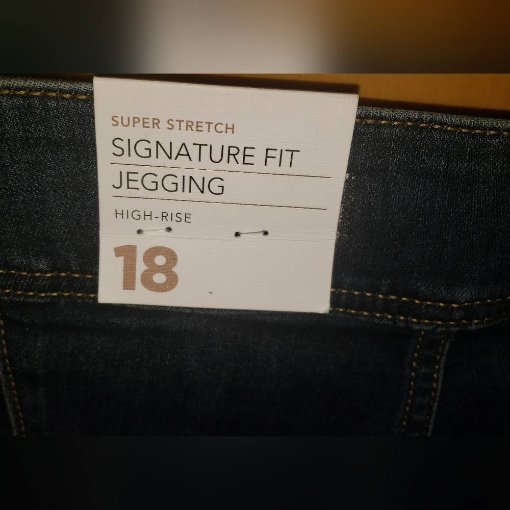 High Rise Denim Jeggings - Picture 6 of 8